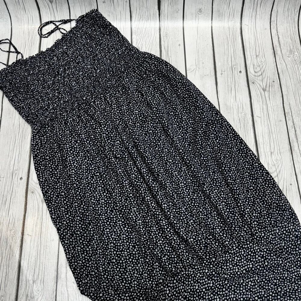 Paris Atelier and Other Stories Black Floral Sundress Size 12